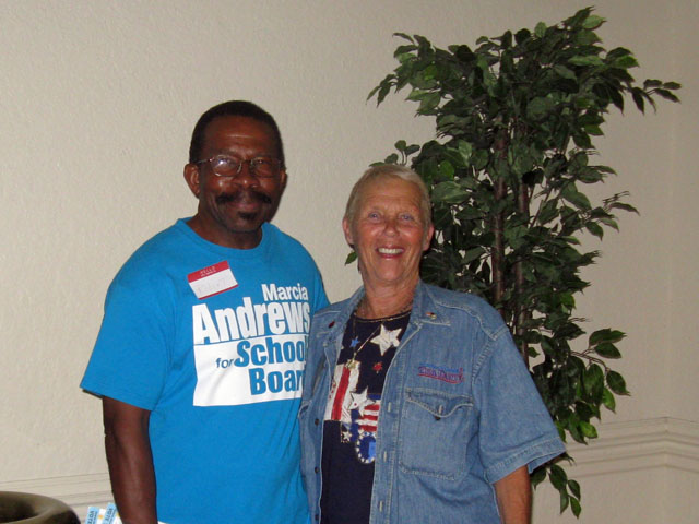 Barbara Grossman with Team Andrews